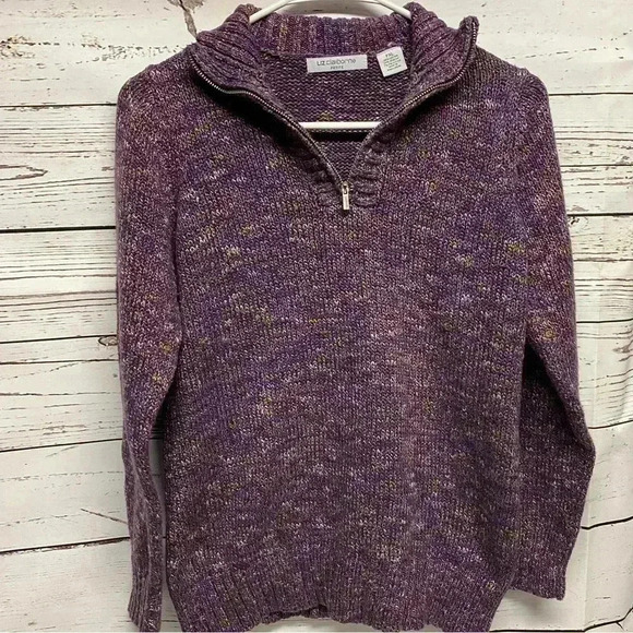 Liz Claiborne Petite 1/4 zip collar sweater size PXL‎ - Picture 1 of 7
